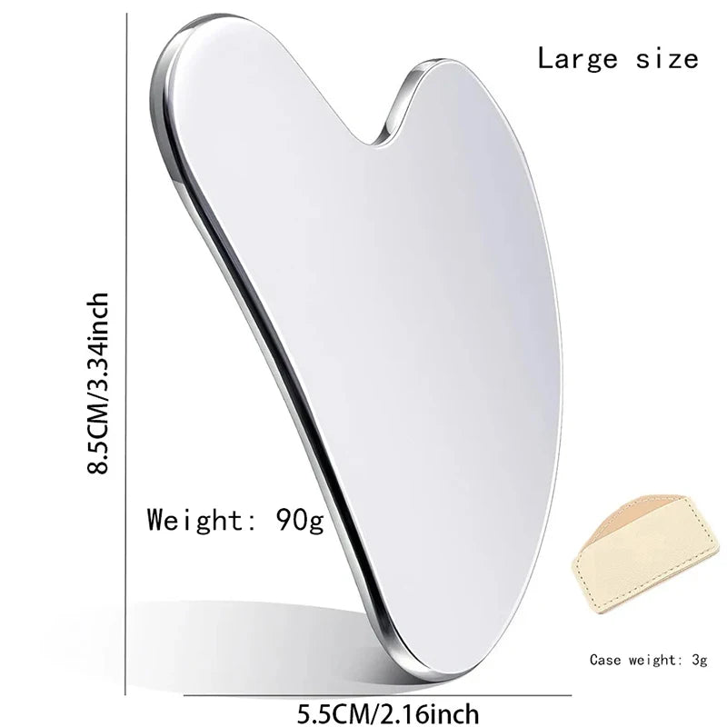 BLUSH LAB Stainless Steel Gua Sha Facial & Neck Massage Tool