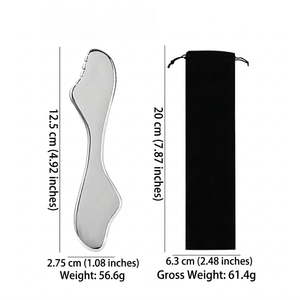 BLUSH LAB Long Stainless Steel Gua Sha Neck & Body Tool